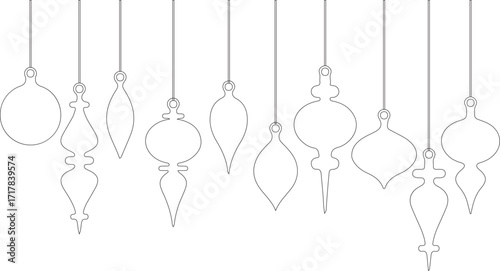 christmas ball on white background