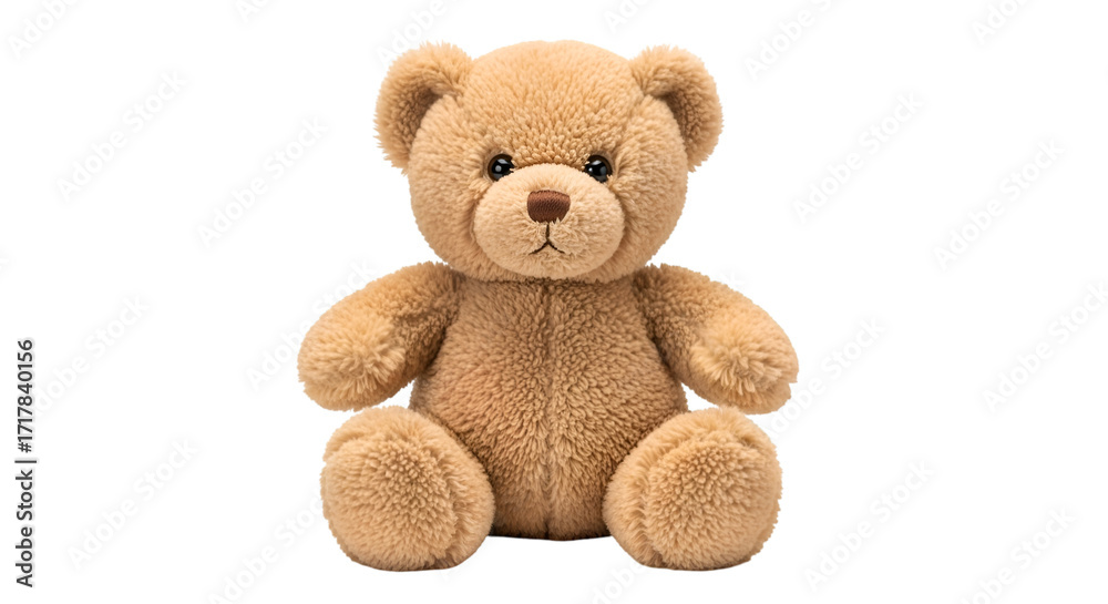 Fototapeta premium Adorable Teddy Bear on Black Background