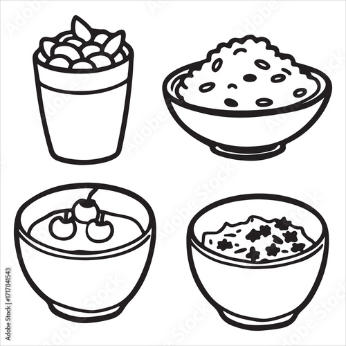 A Nutritious and Healthy Yogurt and Granola Parfait, a Wholesome Breakfast Bowl with Fresh Berries and a Sweet Crunch, Perfect for a Clean Start