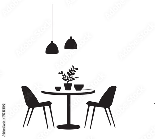 modern dining room