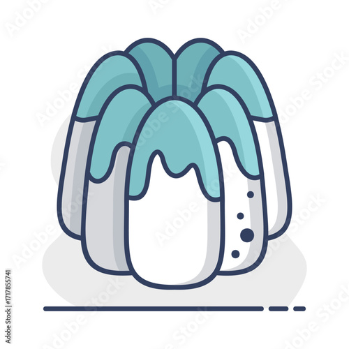 Classic Savarin or Rum Baba Cake Icon