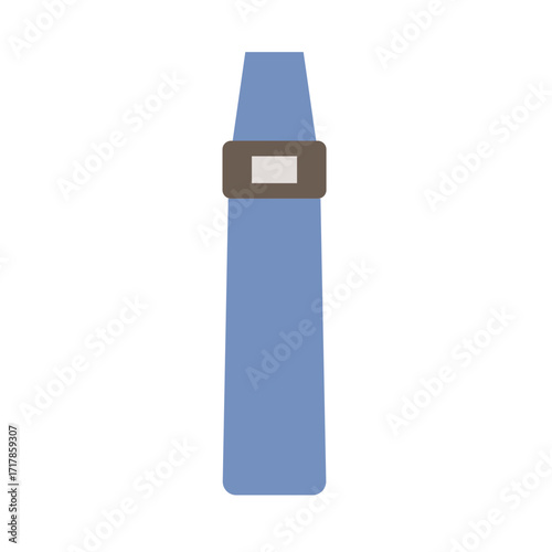 Minimal flat lancet pen for blood sugar test. Perfect for diabetes awareness graphics and medical educational content.