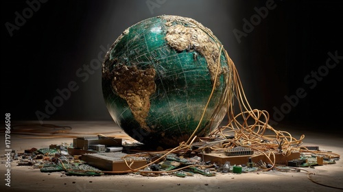 Globe on Electronic Waste