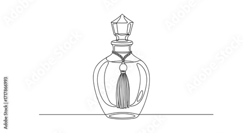 Glass Perfume Bottle with Tassel – Elegance and Timeless Style