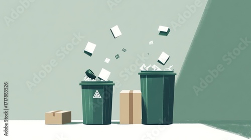 Waste disposal illustration