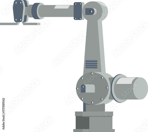 vector illustration of factory machine