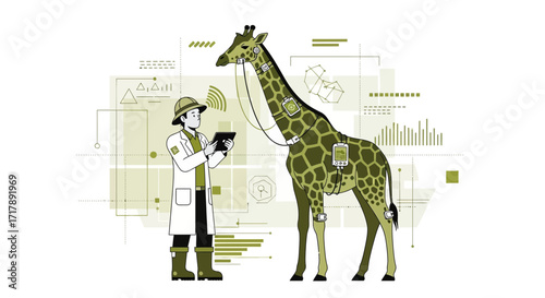 Monitoring And Analyzing Giraffe: Veterinary Scientist Examines Animal Health Data With Tech
