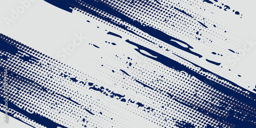 Abstract halftone wave dots background. Futuristic twisted grunge pattern, dots, circles. Vector modern simple art