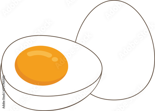 Boiled Egg Illustration