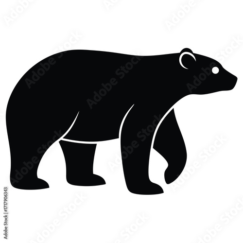 Polar Bear Silhouette Art Icon (5).eps