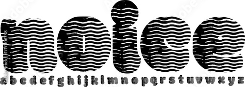 Noise Wave Font – Bold Experimental Display Typeface