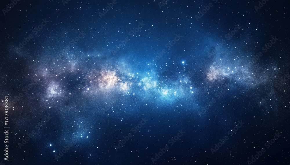 Naklejka premium Explore The Beauty Of The Starry Sky, The Vastness Of The Starry Universe, And The Mysteries Of The Milky Way Galaxy.
