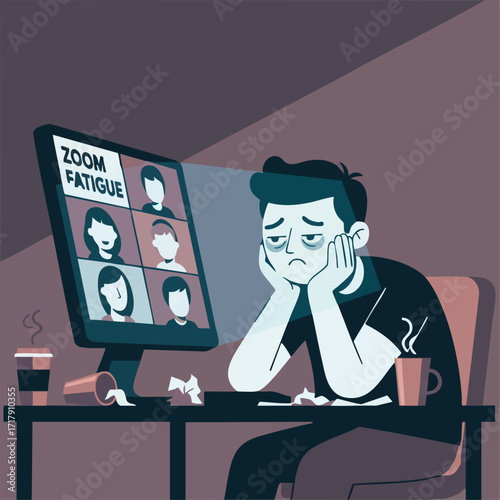 The Exhaustion of Virtual Meetings