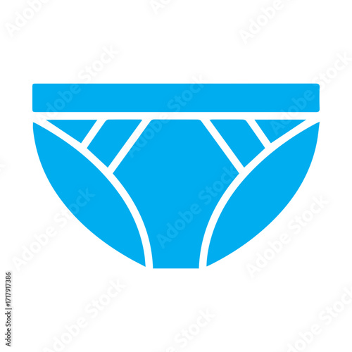 Blue Underwear Briefs Icon