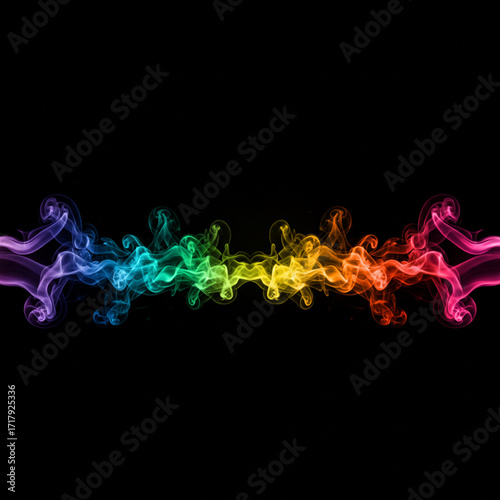 abstract colorful background with smoke