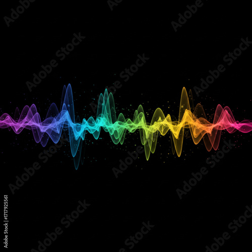 abstract colorful wave background