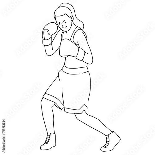 Women boxing