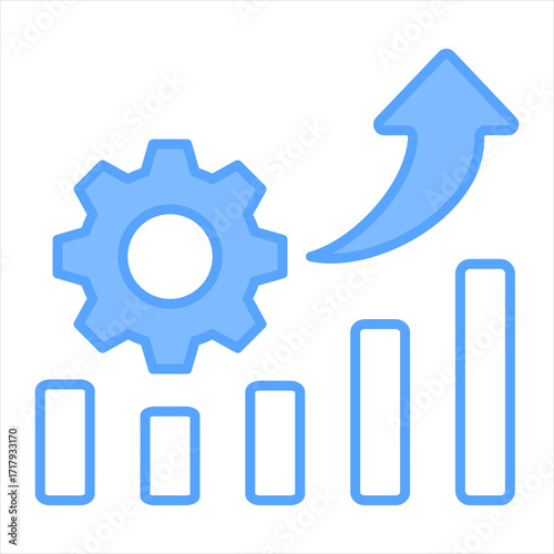 Optimization Blue Icon