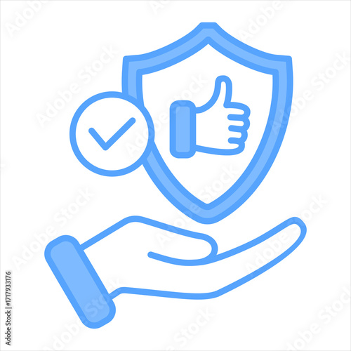 Reliability Blue Icon