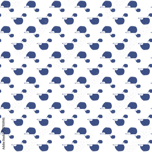 Seamless childish pattern with cute African animals.