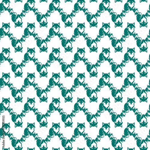 Seamless childish pattern with cute African animals.