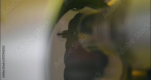 Professional dental machine carving out artificial teeth