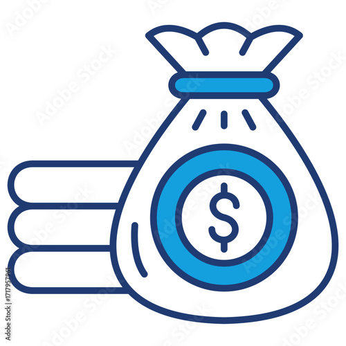 Finance Blue Icon