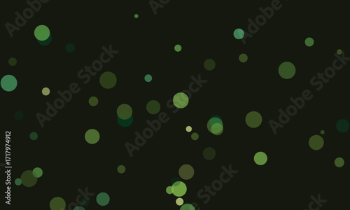 Wallpaper Mural Abstract Geometric Dark Green Background with Overlapping Circles Design Element Torontodigital.ca