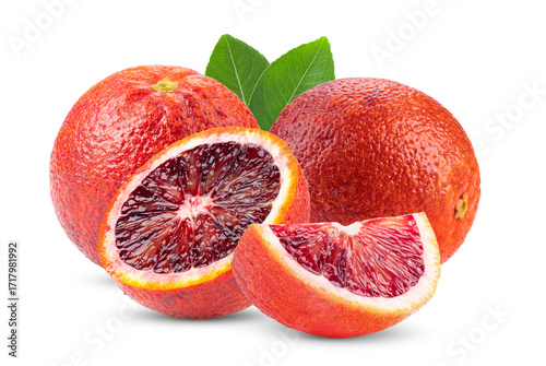 blood orange isolated on transparent png (Image from camera)