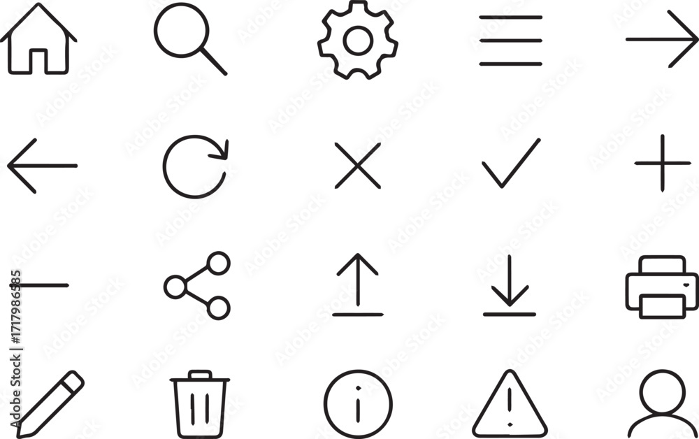 Fototapeta premium elament Icon Set