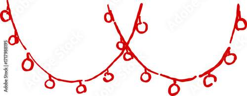 Hand Drawn Christmas Christmas Lights