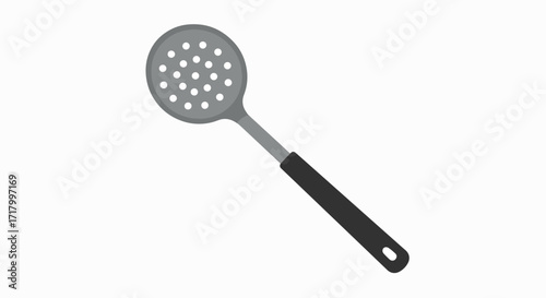Modern Kitchen Slotted Spoon Icon: Sleek Design