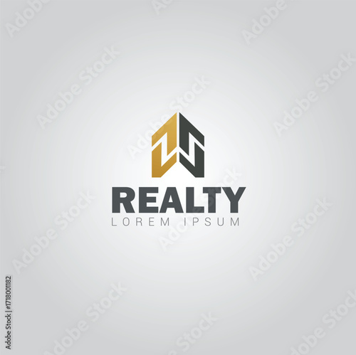 Modern Real Estate Logo – Abstract House Shape Clean Vector Design