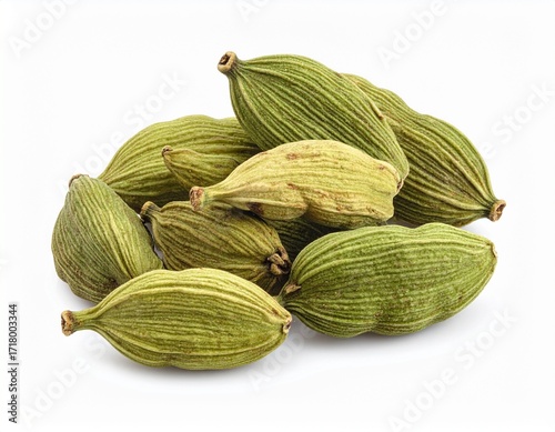 Wallpaper Mural close up of dried cardamom isolated on white Torontodigital.ca