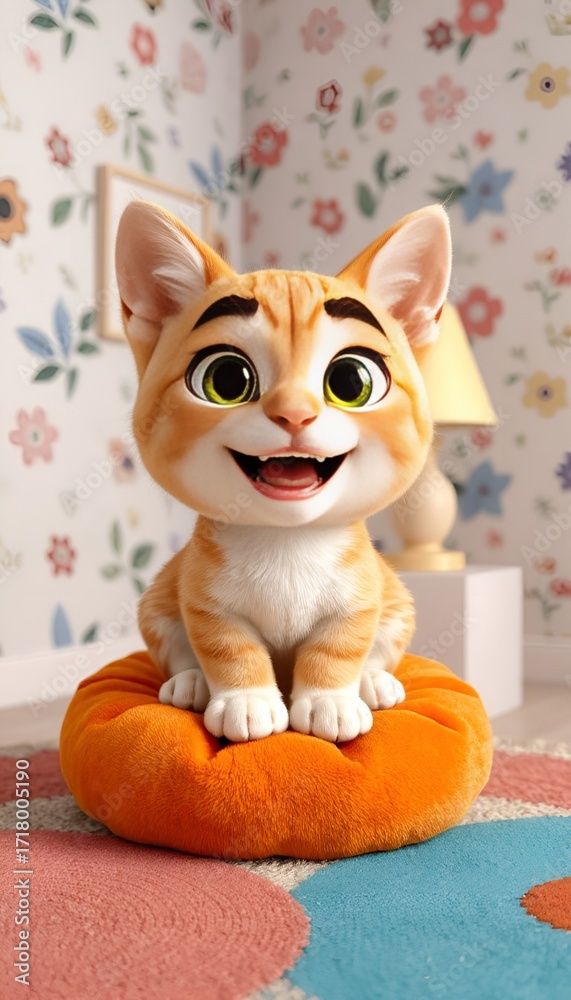 custom made wallpaper toronto digitala cat on a soft pillow