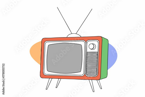 vintage tv set
