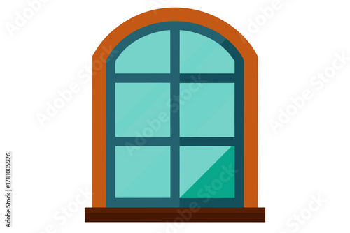 window with a wooden window