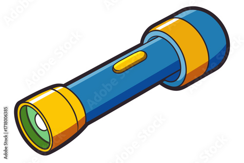 flashlight on white background