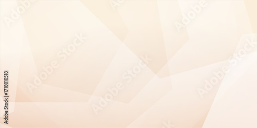 Golden rose abstract background with square shapes. Brown neutral gradient bg. Cream color backdrop with transparency lines. Vector illustration