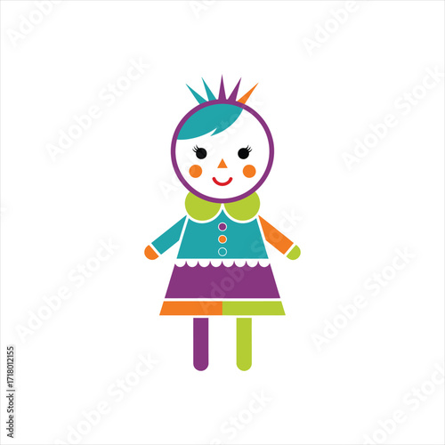 Colorful Child Illustration Playful Design for Kids