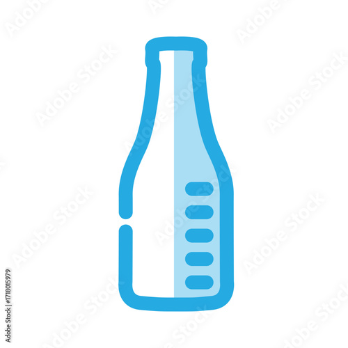 Milk bottle icon design template