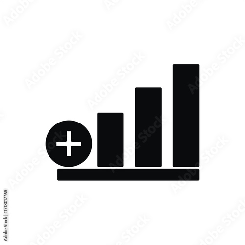 augmentation icons. simple solid vector