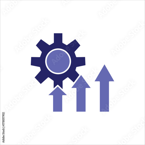 improvement icons. simple colored vector