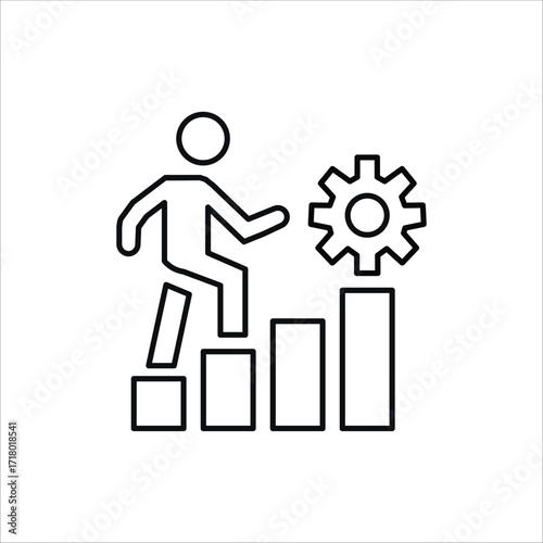 development icons. simple line vector
