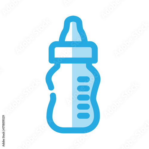 Milk bottle icon design template