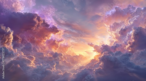 Celestial Canvas - A Symphony of Clouds and Light.