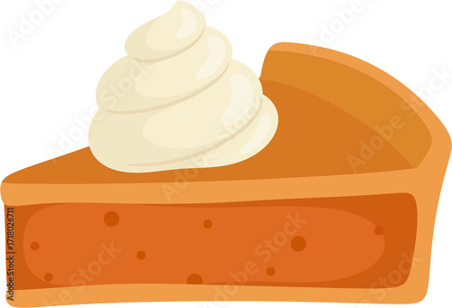 illustration pumpkin pie