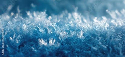 Close-up view of ice crystals