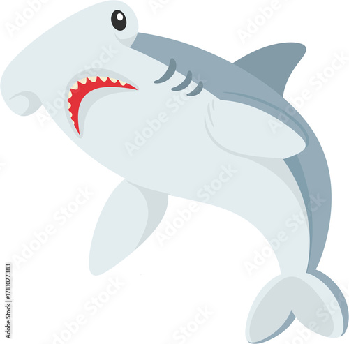 illustration hammerhead shark