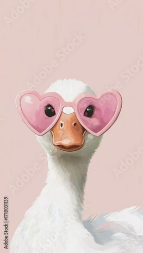 rose-colored goose